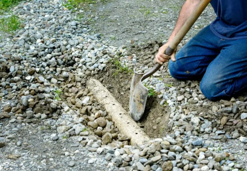 can you snake a french drain